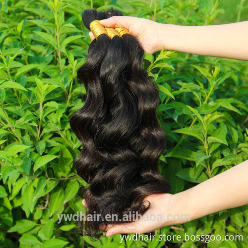 PayPal Accepted 100% Real Unprocessed 8A Wholesale Peruvian Virgin Hair Full Cuticle Ponytail Bulk Hair For Braiding Curly